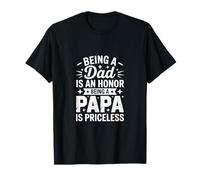 Papa rétro Être papa est un honneur Être papa n'a pas de prix T-Shirt