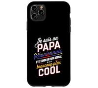 Papa Réunionnais Humour Cadeau créole ile de la réunion 974 Coque pour iPhone 11 Pro Max