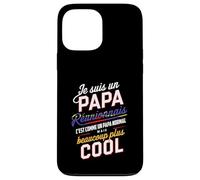 Papa Réunionnais Humour Cadeau créole ile de la réunion 974 Coque pour iPhone 13 Pro Max