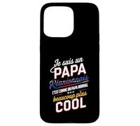 Papa Réunionnais Humour Cadeau créole ile de la réunion 974 Coque pour iPhone 15 Pro Max