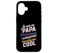 Papa Réunionnais Humour Cadeau créole ile de la réunion 974 Coque pour iPhone 16