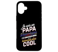 Papa Réunionnais Humour Cadeau créole ile de la réunion 974 Coque pour iPhone 16 Plus