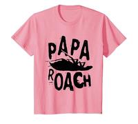 Papa Roach - Official Merchandise - Classic Infest Logo T-Shirt, Enfant, Rose, 10 Ans