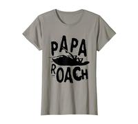 Papa Roach - Official Merchandise - Classic Infest Logo T-Shirt, Femme, Ardoise, M