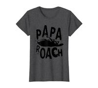 Papa Roach - Official Merchandise - Classic Infest Logo T-Shirt, Femme, Chiné Foncé, XXL