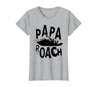 Papa Roach - Official Merchandise - Classic Infest Logo T-Shirt, Femme, Gris Chiné, XL