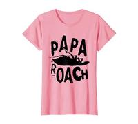 Papa Roach - Official Merchandise - Classic Infest Logo T-Shirt, Femme, Rose, XL