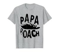 Papa Roach - Official Merchandise - Classic Infest Logo T-Shirt, Homme, Gris Chiné, 5XL