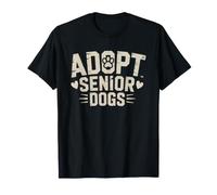 Papa Sauver Un Chien Plus Age Adoptif De Adopter T-Shirt