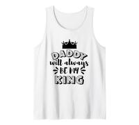 Papa Sera Toujours ma Famille King Crown Débardeur