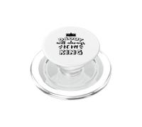 Papa Sera Toujours ma Famille King Crown PopSockets PopGrip pour MagSafe