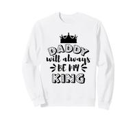 Papa Sera Toujours ma Famille King Crown Sweatshirt