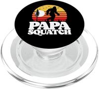 Papa Squatch Vintage 80s Sunset Retro Bigfoot Sasquatch PopSockets PopGrip pour MagSafe