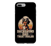 Papa Teckel Treat Dealer Motif Rétro Humour Chien Coque pour iPhone 7 Plus/8 Plus
