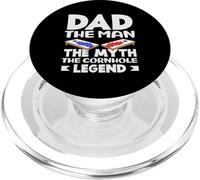 Papa The Man Myth Cornhole Legend Lover PopSockets PopGrip pour MagSafe