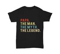 Papa The Man Myth Legend T Shirt for Dad Fathers Day Men Birthday Tee Gift Humorous Tee Shirt XL