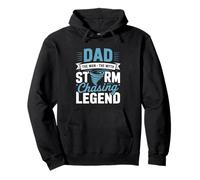 Papa The Storm Chasing Legend Météorologie Storm Chasing Sweat à Capuche