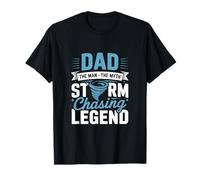 Papa The Storm Chasing Legend Météorologie Storm Chasing T-Shirt