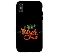 Papa Tiger Graphic T Shirt, Happy Father's Day, Cool Dad Coque pour iPhone X/XS
