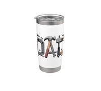 Papa Tools Bricoleur Père Mécanicien Constructeur Gobelet isotherme en acier inoxydable double paroi