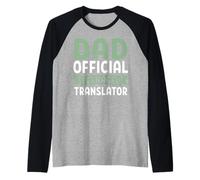 Papa traducteur Officiel pour Adolescent Manche Raglan