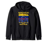 Papa vénézuélien Drapeau Venezuela Fierté drôle Fête des Pères Sweat à Capuche