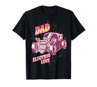 Papa Voiture Rétro Hot Rod Amour Électrique Humour T-Shirt
