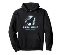 Papa Wolf Graphique Pleine Lune Leader of The Pack Sweat à Capuche