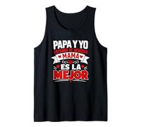 Papa Y Yo Estamos De Acuerdo Mama Citation Graphique Famille Mejor Débardeur