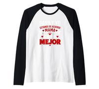 Papa Y Yo Estamos De Acuerdo Mama Citation Graphique Famille Mejor Manche Raglan