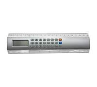 PAPABA Calculatrice de la règle PAPELERIE POCKET Taille 8 chiffres Angle d'angle d'angle de règlement Supplies Lightweight Argent