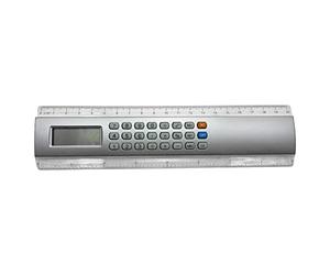 PAPABA Calculatrice de la règle PAPELERIE POCKET Taille 8 chiffres Angle d'angle d'angle de règlement Supplies Lightweight Argent