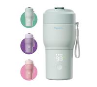 Papablic Chauffe-biberon portable Pro - Chauffage le plus rapide de 115 W, stérilisateur intégré, 8 flux par charge, 5 réglages de température et garde au chaud pour le lait maternel et la formule