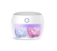 Papablic Stérilisateur portable à lumière UV, mini boîte désinfectante UV-C pour tétine et plus encore, stérilisation à 99,99 % en 59 secondes, rechargeable par USB