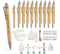 PAPAcroscoma Cadeau Collegue Carte Merci:20 Sets Cadeau Stylo Bille Gravure et Ange PorteClés pour Collegues Adieu Remerciement Noël cadeau Petit Attention