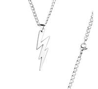 papapanda Collier Flash en Alliage chaîne en Alliage argentée