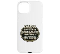 Papas Top Secret Recette de Sauce Barbecue Funny Grill Dad Coque pour iPhone 15 Plus