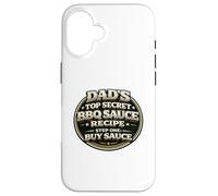 Papas Top Secret Recette de Sauce Barbecue Funny Grill Dad Coque pour iPhone 16