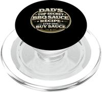Papas Top Secret Recette de Sauce Barbecue Funny Grill Dad PopSockets PopGrip pour MagSafe
