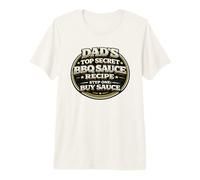 Papas Top Secret Recette de Sauce Barbecue Funny Grill Dad T-Shirt Haut de Gamme