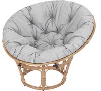 Papasan coussin de fauteuil - Coussin d'assise confortable et coussin de sol 114 cm pour le confort d'assise et la détente Coussin pour fauteuil de jardin Gris