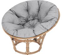 Papasan coussin Soa - Ø114 cm, 8 cm d'épaisseur - vert, résistant aux intempéries, OEKO-TEX, coussin rond pour Jordrup & fauteuil suspendu | Pillowprim