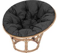 Papasan coussin Soa - Ø114 cm, 8 cm d'épaisseur - vert, résistant aux intempéries, OEKO-TEX, coussin rond pour Jordrup & fauteuil suspendu | Pillowprim