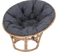Papasan coussin Soa - Ø114 cm, 8 cm d'épaisseur - vert, résistant aux intempéries, OEKO-TEX, coussin rond pour Jordrup & fauteuil suspendu | Pillowprim