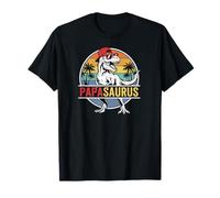 Papasaurus T Rex Papa Saurus Daddy Saurus Papasaurus T-Shirt