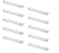 papasbox 10 Pack 120CM 40W Réglette LED 3200K Blanc Chaud, Plafonnier Angle de Faisceau de 130°, Néon Tube pour Atelier Bureau Chambre Salon Cuisine