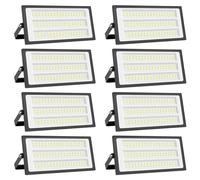 papasbox 100W Projecteur LED Extérieur - 8PACK 10000LM Lumineux Spot LED Extérieur avec Transformateur, Projecteur Exterieur Blanc Froid 6500k, IP66 Étanche Eclairage Exterieur pour Garage, Stade
