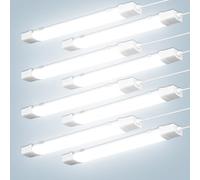 papasbox 120cm Neon LED Tube avec Détecteur de Mouvement,40W 4800LM 6500k Plafonnier Led de Mouvement Interieur pour Garage, Entrepôt, Atelier, Bureau - 8 Pièce