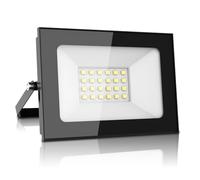 papasbox 12V 20W LED Projecteur, Projecteur d'Extérieur Super Lumineux 1600LM, Blanc Chaud 3000K, Floodlight étanche IP65 pour jardin, cour, patio