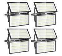 papasbox 200W Projecteur LED Extérieur - 4PACK 20000LM Lumineux Spot LED Extérieur avec Transformateur, Projecteur Exterieur Blanc Froid 6500k, IP66 Étanche Eclairage Exterieur pour Garage, Stade
